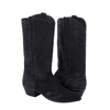 Ladies Black Break Lamb Buckstitched Cowboy Boots