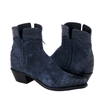 Ladies Navy Break Lamb and Caiman Short Boots