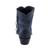 Ladies Navy Break Lamb and Caiman Short Boots