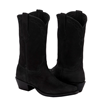 Ladies Black Nubuck Cowboy Boot