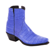 Ladies Airspace Blue Alligator Shorty Boots