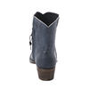 Ladies Overwashed Denim Full Quill Ostrich Short Boot