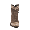 Ladies Caiman Tipped Roughout Short Cowboy Boot
