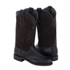 Ladies Pebble Goat Roughout Roper Boots