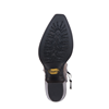 Ladies Brown and Black Goat Buckstitch Short Boots