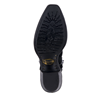 Ladies Black Suede Tooled Short Boots