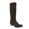 Ladies 18" Forest Green Boar Suede Cowboy Boots