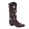 Ladies Shooting Star Chocolate Nubuck Cowboy Boot
