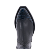 Ladies Black Aniline and Navy Nile Crocodile Tipped Short Bo