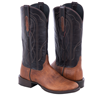 Ladies 13" Whiskey Bison and Black Cherry Cowboy Boot