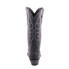 Ladies 13" Black Aniline White Winn Cowboy Boot