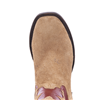 Ladies Tan Roughout and Red GP Inlay Cowboy Boots