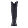 Ladies 15" Black Bison Cowboy Boots MIni Vibram Sole