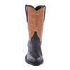 Ladies Hand Tooled Full Quill Ostrich Cowboy Boots