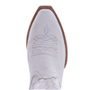 Ladies 12" White Goat Winn Stitch Cowboy Boot