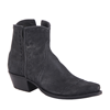 Ladies Black Break Goat Buckstitched Short Boots