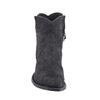 Ladies Black Break Goat Buckstitched Short Boots