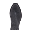 Ladies Black Break Goat Buckstitched Short Boots
