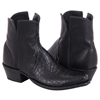 Ladies Black Alligator and Aniline Short Boot