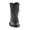 Ladies Black Alligator and Aniline Short Boot