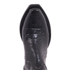 Ladies Black Alligator and Aniline Short Boot