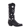 Ladies 13" Black Aniline Star Inlay Cowboy Boot