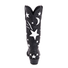 Ladies 13" Black Aniline Star Inlay Cowboy Boot