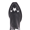 Ladies 13" Black Aniline Star Inlay Cowboy Boot