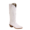 Ladies 17" White Python Aniline Fern Cowboy Boots