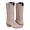 Ladies 13" Tan Roughout Buckstitched Cowboy Boot
