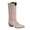 Ladies 13" Tan Roughout Buckstitched Cowboy Boot