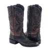Ladies Cowboy 12-2 Black CC FQ Ostrich/Canella Goat Fern Inlay 