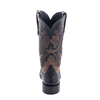 Ladies Cowboy 12-2 Black CC FQ Ostrich/Canella Goat Fern Inlay 