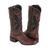 Ladies 12" Cigar Caiman Canella Goat Fern Cowboy Boot