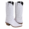 Ladies 13" White Python Winn Stitch Cowboy Boots