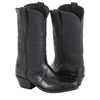 Ladies 12" Black Alligator Aniline Cowboy Boots