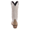 Ladies 14" Natural Full Quill Ostrich Bone Swan Cowboy Boot