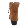 LADIES SHORT NATURAL FQ OSTRICH SAND RO 1/2 NAT BUCKSTITCH BOOT