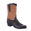 Ladies Hand Tooled Full Quill Ostrich Cowboy Boots