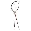 Large Bolo Grassland and Quail w/ Black and Brown Braid
