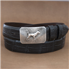 Plain Hunting Dog Crosshatch Buckle