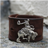 Sunset Trails Buckaroo Weather Leather Bracelet Cuff