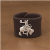 Sunset Trails Buckaroo Weather Leather Bracelet Cuff
