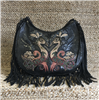 CARNIVAL J14 FRINGE BAG W/CHAIN BLKBORWN
