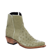 Ladies Pistachio Full Quill Ostrich Short Boot