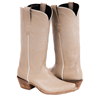 Ladies 13" Bone Kidskin Winn Stitch Cowboy Boot