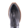 Ladies Dark Grey Burnished Aniline Short Boots