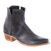 Ladies Dark Grey Burnished Aniline Short Boots