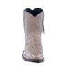 Ladies Mouse Grey Ostrich Shorty Boot