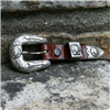 Sunset Trails Sterling Silver Chief and Teepee Figure Belt B